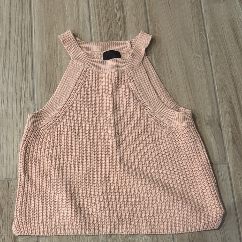 INTERMIX Blush Knit Tank Top